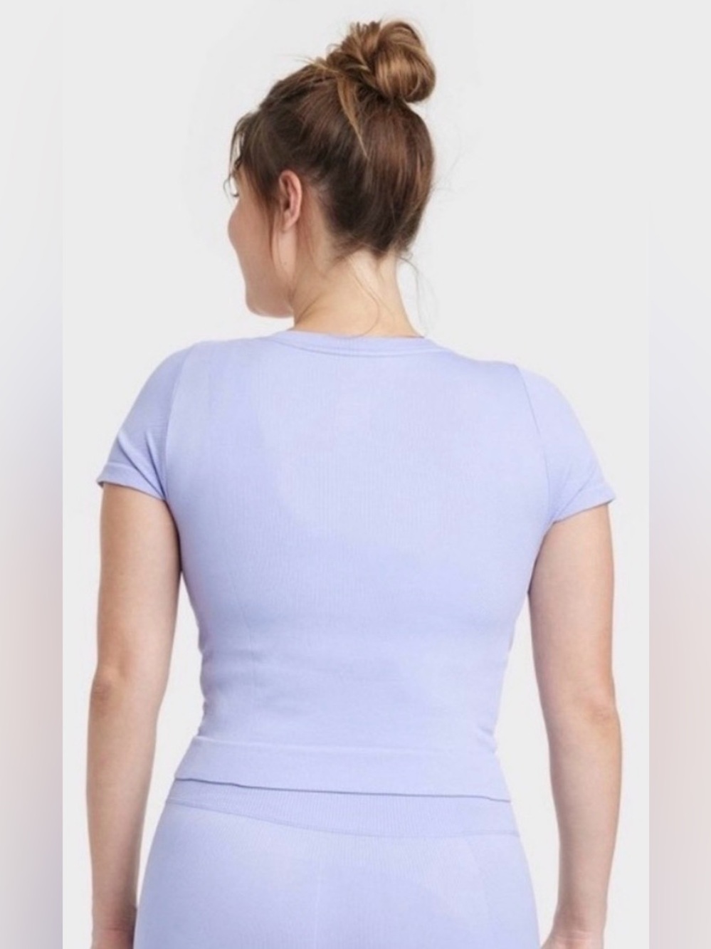 All In Motion Ribbed Cropped Shirt - Picture 2 of 4